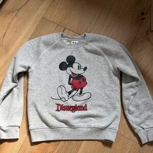 Kids Disneyland Mickey Mouse Gray Crewneck Sweatshirt Disney